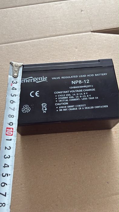 Акумулятор EnerGenie NP8-12 12V 8Ah AGM для ДБЖ / UPS