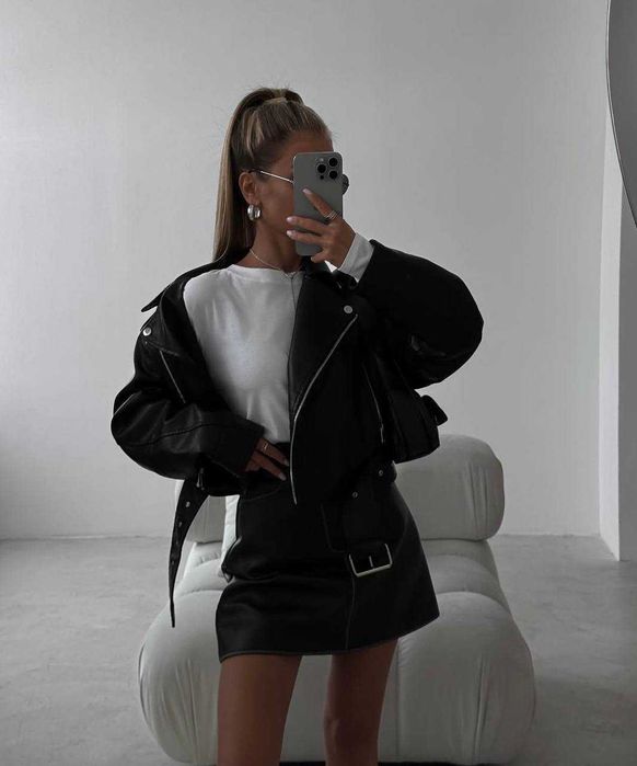 Куртка косуха жіноча весняна/Женская весенняя куртка косуха мод 501