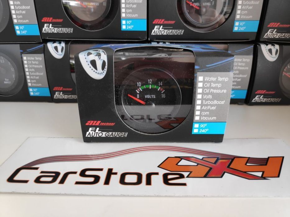 Manómetro estilo VDO Voltagem / Voltímetro