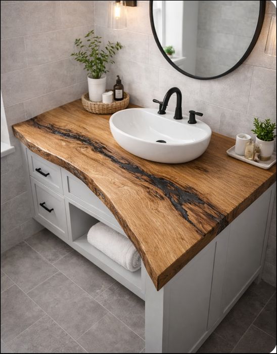 Blat dąb Naturalny Front Żywica