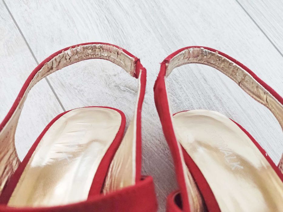 Buty damskie szpilki Catwalk - czerwone