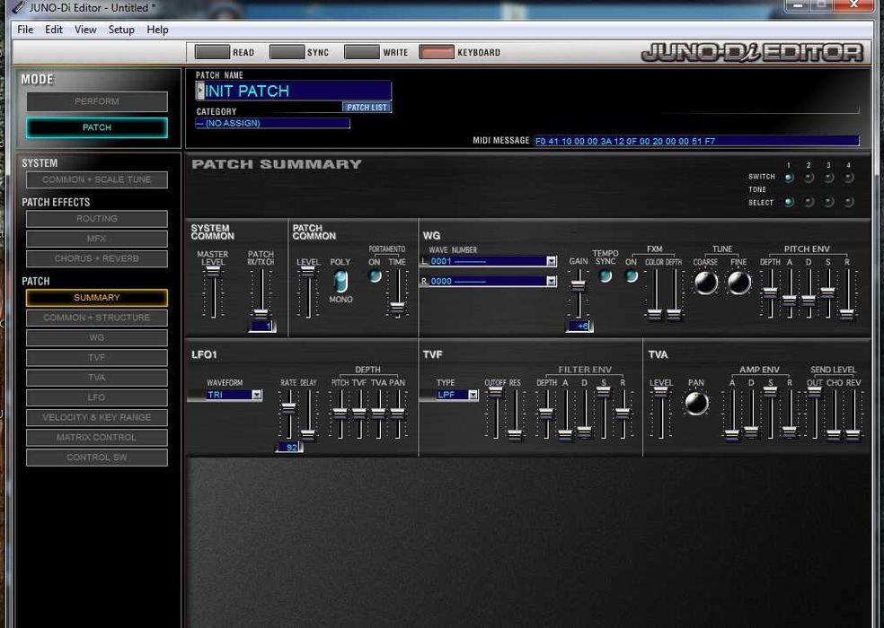 Roland Juno Di Syntezator