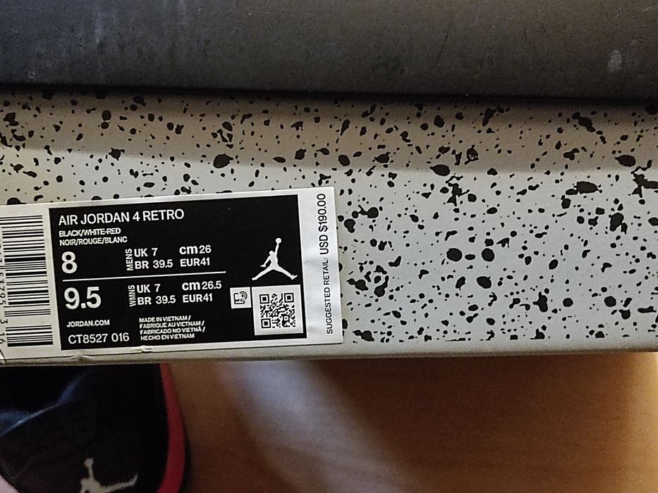 Jordan 4 Red thunder