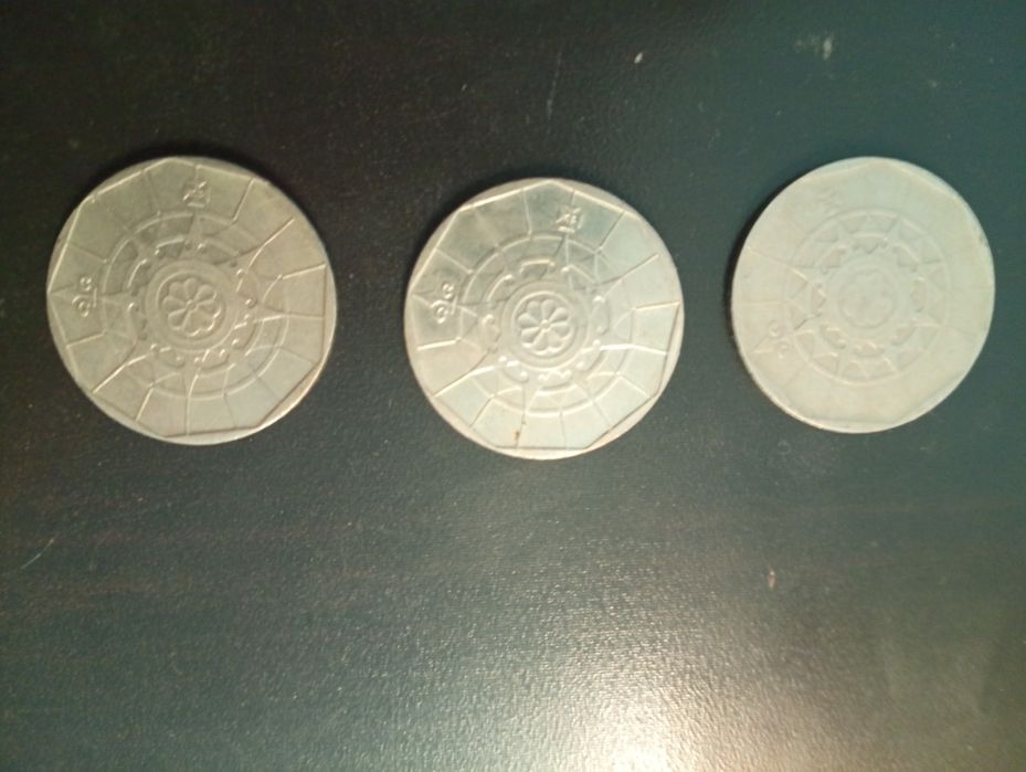 3 moedas de 20 escudos - Portugal 1988 / 1987 / 1998