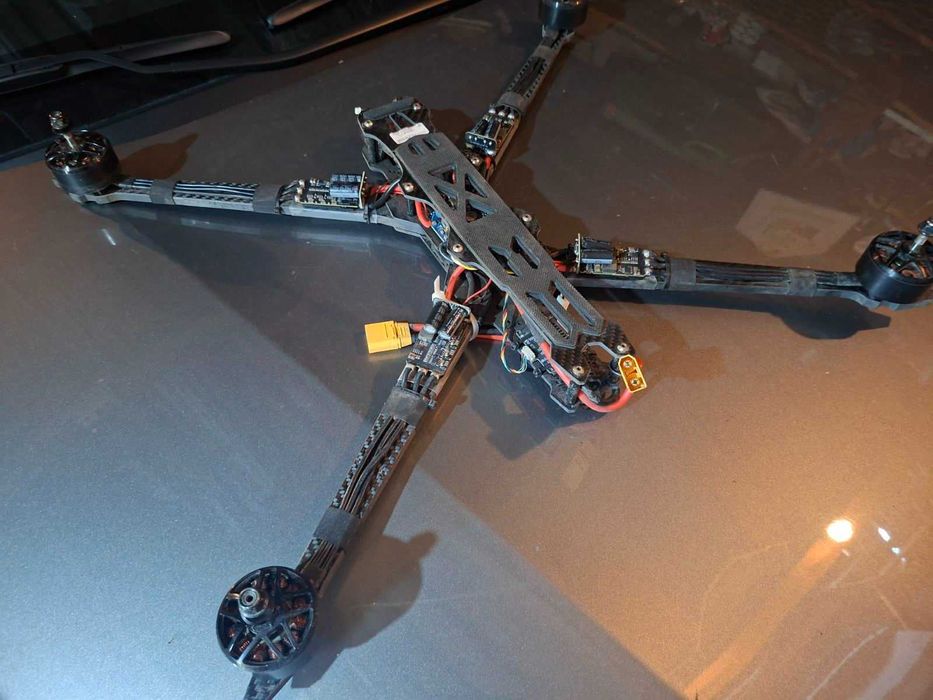 15 дюймовий фпв fpv дрон великий під Тепловізійну камеру caddx 384 640 оптика оптоволокно