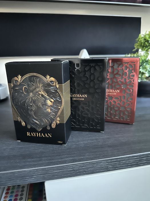 Rayhaan perfumy Obsidian, Crimson, Lion