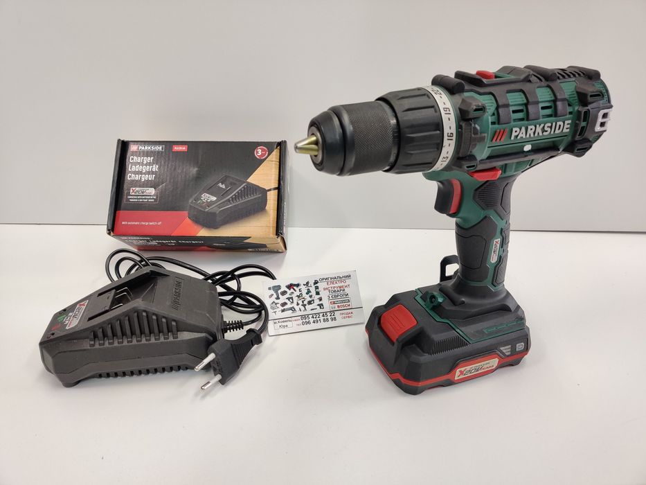 НОВИЙ оригінал шуруповерт/дрель зНімеччини PARKSIDE PABS 20/шурупокрут