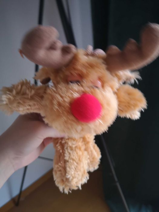 Pepsi maskotka renifer Rudolf w sweterku maskotka vintage 26 cm