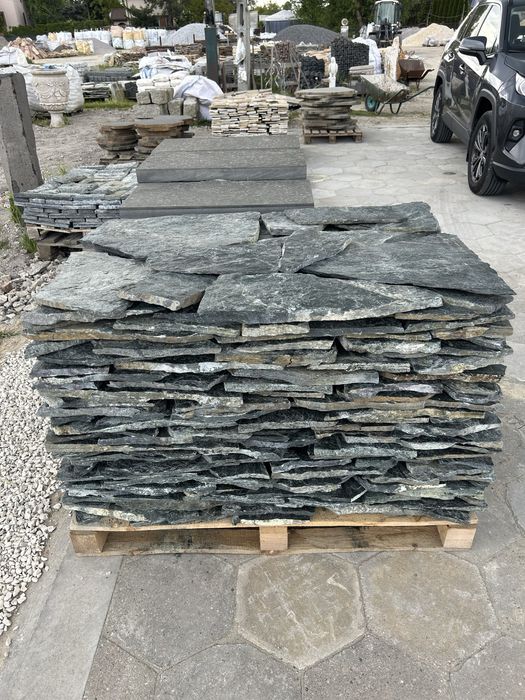 Łupek Naturalny Kamień Elewacyjny Okładzina Płytki na Ścianę Kominek