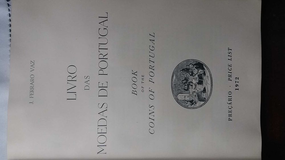 Livro das Moedas de Portugal (preçário bilingue de J. Ferraro Vaz)