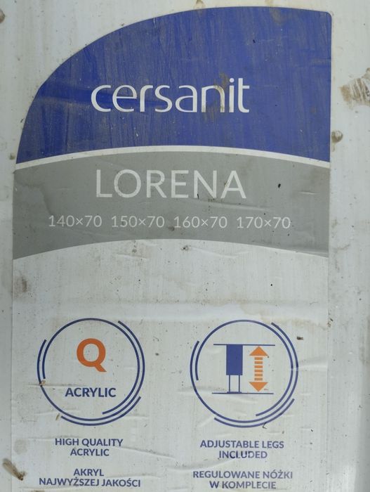 Вана акрилова + ніжки 140х70 Cersanit LORENA