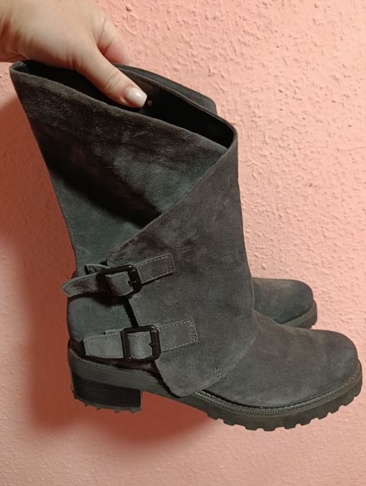 Замшеві демі ботинки