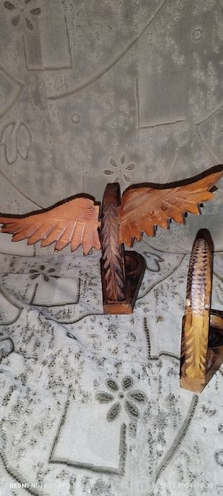 Sprzedam popielniczkę drewnianą kształt orła myśl góralska