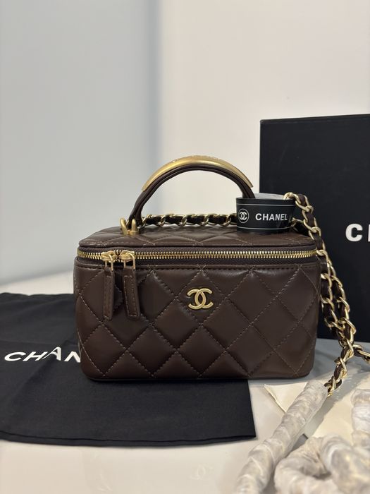 Nowa torebka kuferek Louis Vuitton skóra z zestawem gucci dior