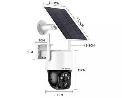 Obrotowa kamera z panelem solarnym WiFi PTZ Tuya 3MP 4xZoom