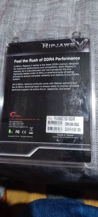 G.Skill kit 16Gb DDR4 2666Mhz