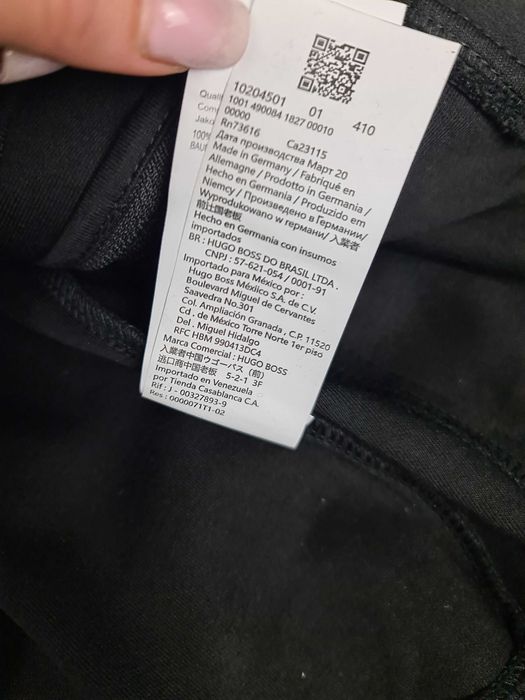 Dres komplet Hugo Boss czarny nowość logowany premium bawelna