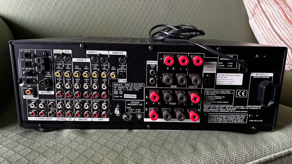 Amplificador AV Sony, STR-DB925