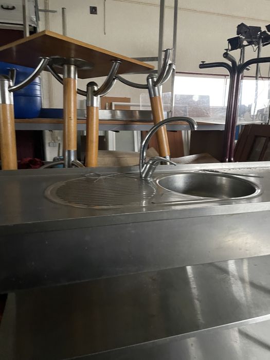 Bancada de inox c/ pia