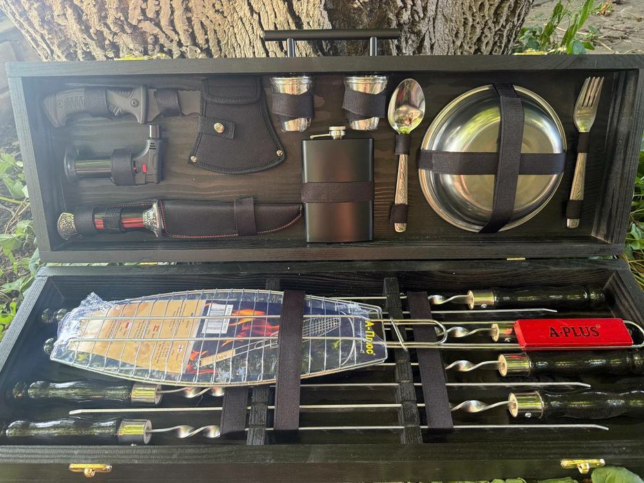 Подарок шампура 3 мм в кейсе зсу мужчине командиру на день рождения