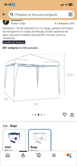Tenda goodyer 3x3