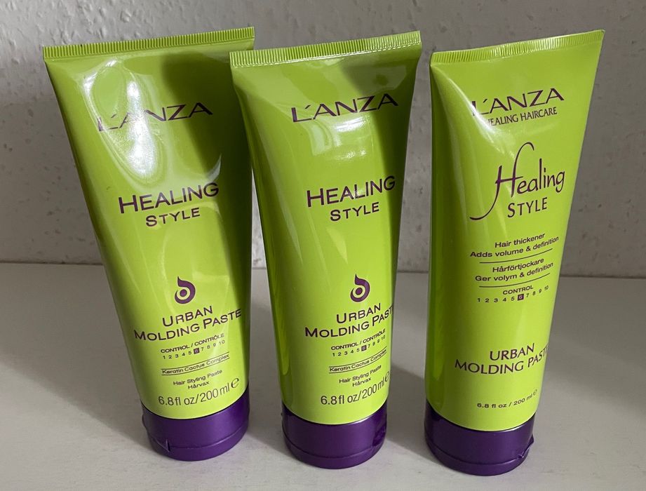 (57) zestaw LANZA Healing Style Urban Molding, pasta gel do stylizacji włosów, 200ml x 3 sztuki