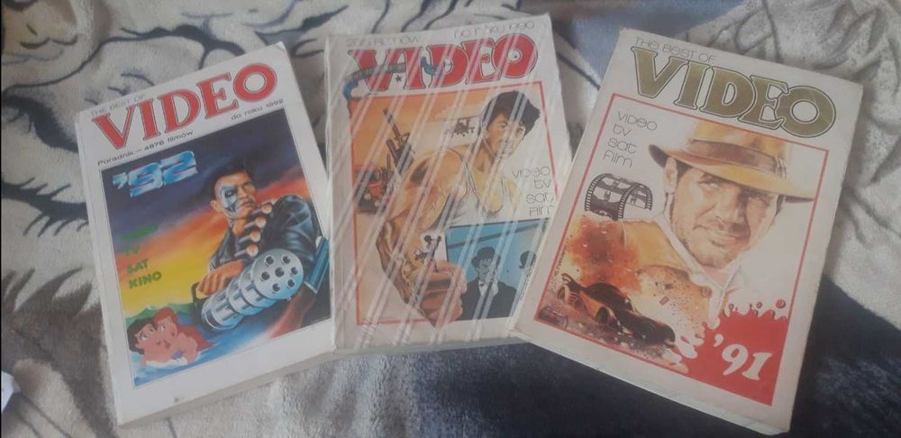 VHS VIDEO katalogii-poradniki 3 szt.