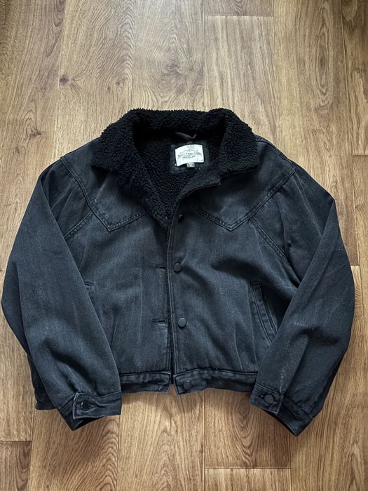 Шерпа вінтажна джинсова куртка від Ashley Vintage Charm