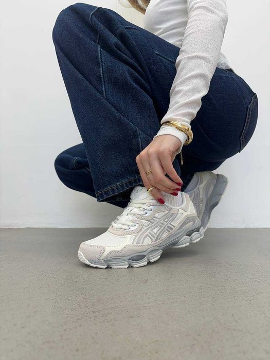 ‼️ НОВІ Кросівки ASICS Gel-NYC Cream Cloud Grey