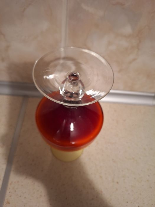 Kielich wazon szkło prl