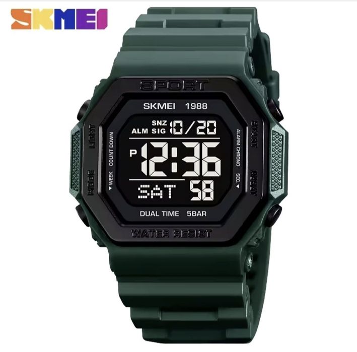 Годинник чоловічий SKMEI 1988AG, 2126AG. ARMY GREEN. Хакі.