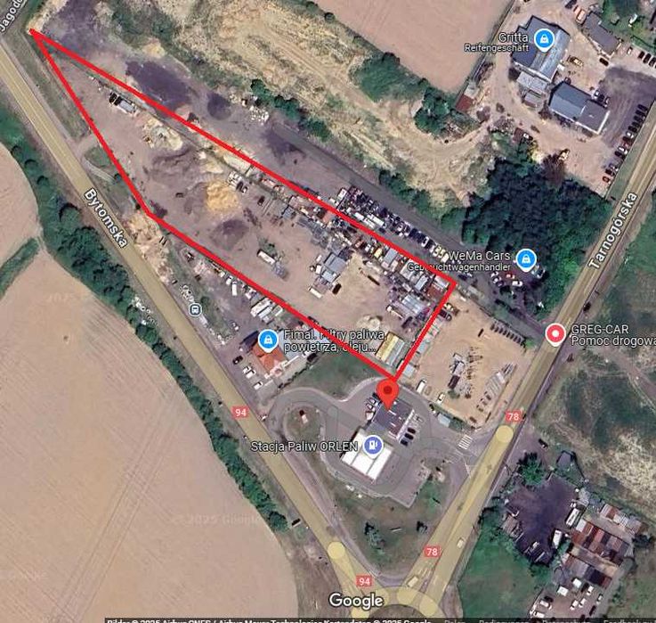 Wynajmę działkę / teren /plac blisko A1