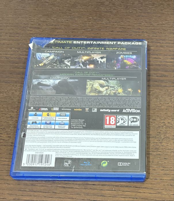 Call of duty infinity warfare + modern warfare ps4