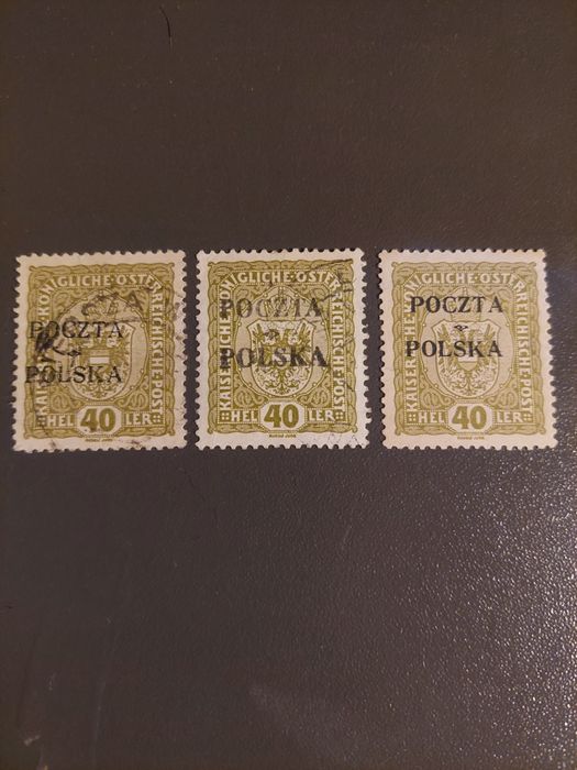 Znaczki Poczta Polska wydanie prowizoryczne krakowskie