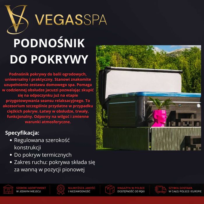 Akcesoria do Balii Ogrodowej i Jacuzzi Pokrywa , stolik , zagłówek