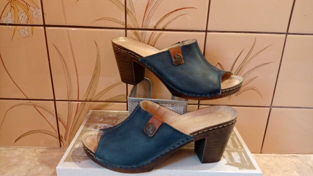 Klapki skórzane Gepard 37(23,5)