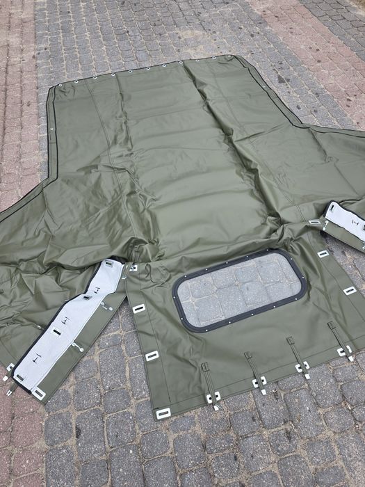 Plandeka UAZ 469 NOWA zielona z szybą