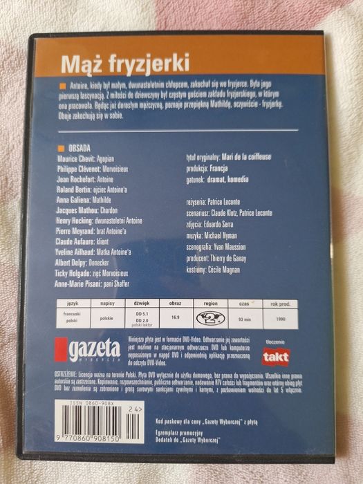 Mąż fryzjerki dvd