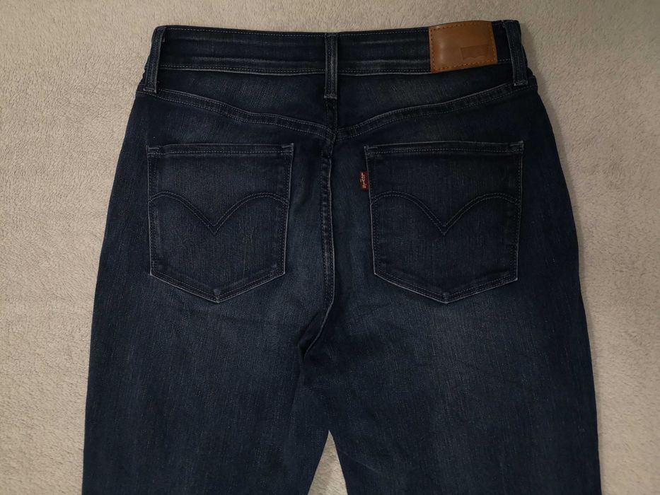Spodnie jeansy skinny wysoki stan Levis Levi's W27 L32 ok 34 36