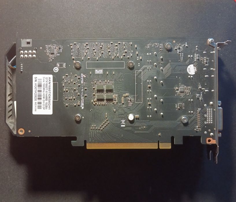 Видеокарта 1660 ti, без разгона