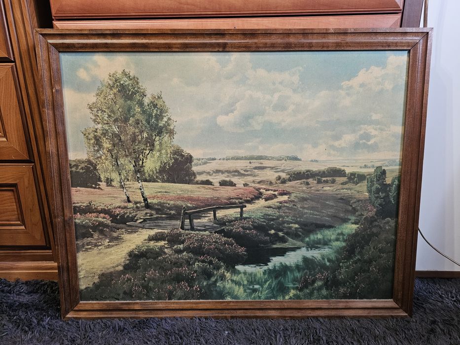 Obraz pejzaż 79x62 | Drewniana rama |