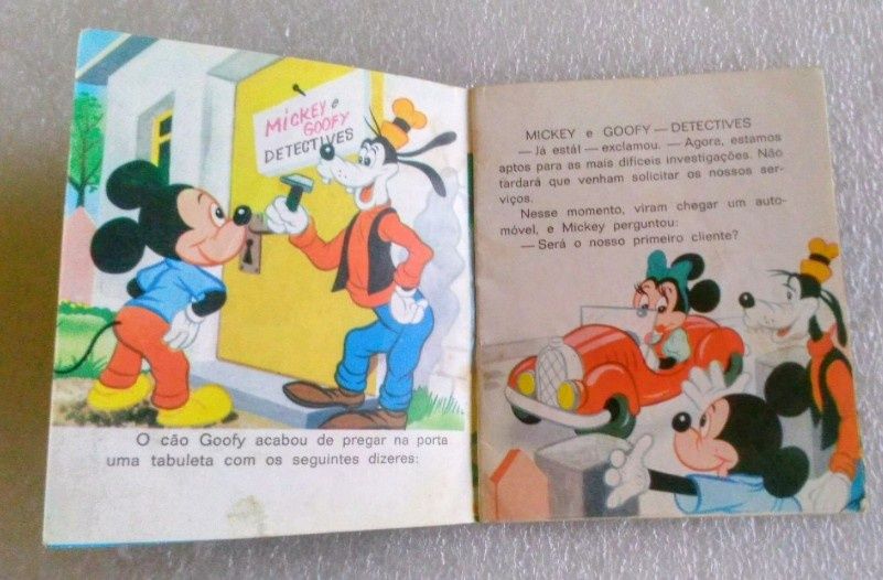 Raro livro de bolso 1969 Walt Disney O Grande Detetive, edição da Agên