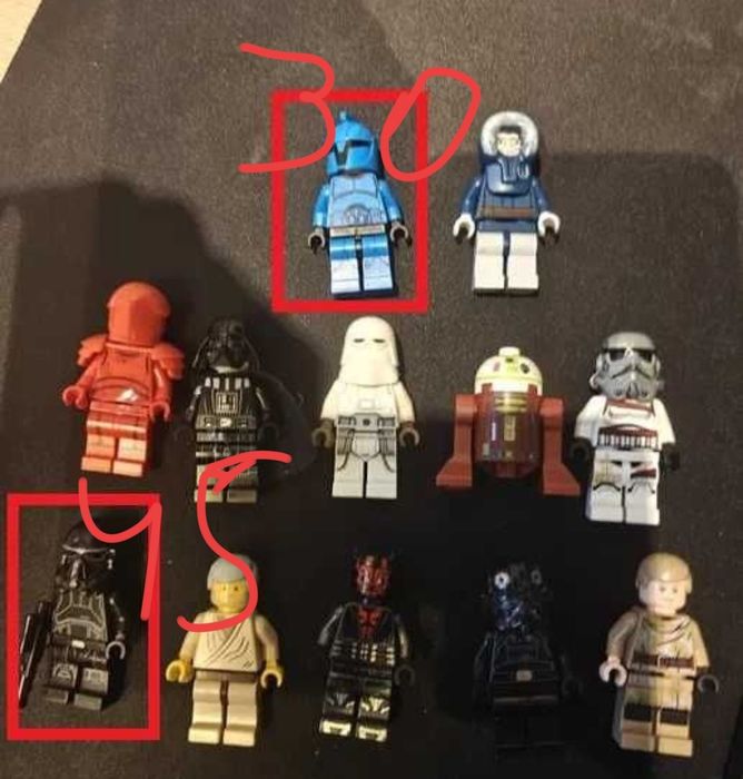 Rezerwacja 3 figurki LEGO star wars
