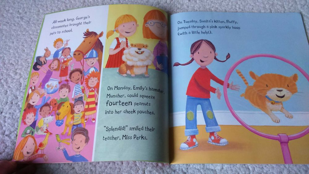 Книга  про дракона Georges Dragon goes to school Claire Freedman