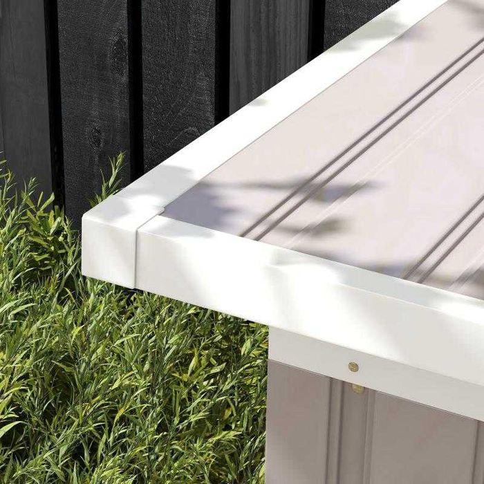 Abrigo de Jardim em Aço Galvanizado 280x130x172 cm