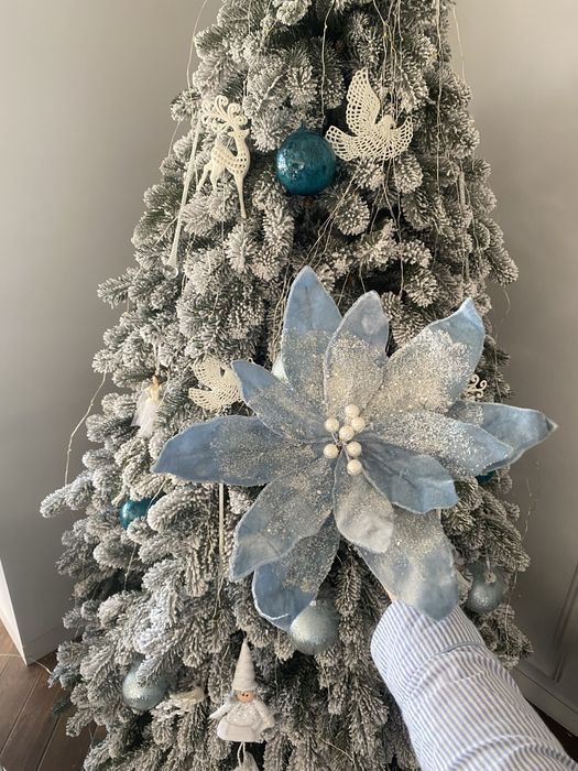 Квіти на ялинку, прикраси на ялинку