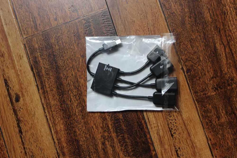 Micro USB OTG Hub - разветвитель для планшета, смартфона 4 в 1