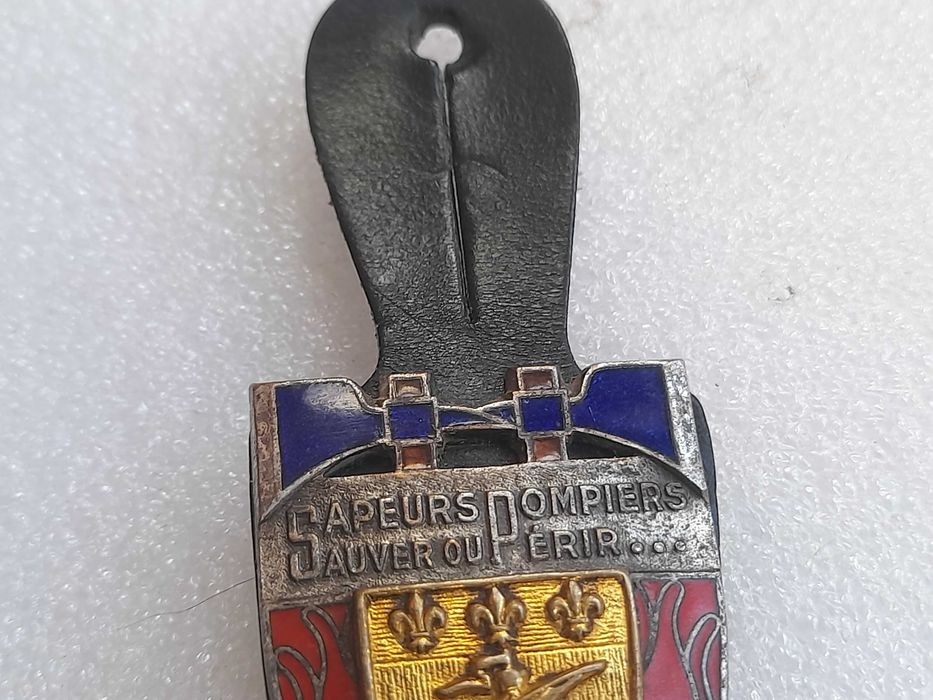 Odznaka Paryska Straż Pożarna wojskowa (oryginał)