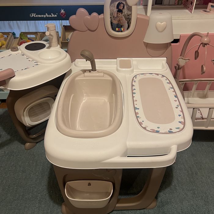 Smoby opiekunka wanienka kołyska zestaw