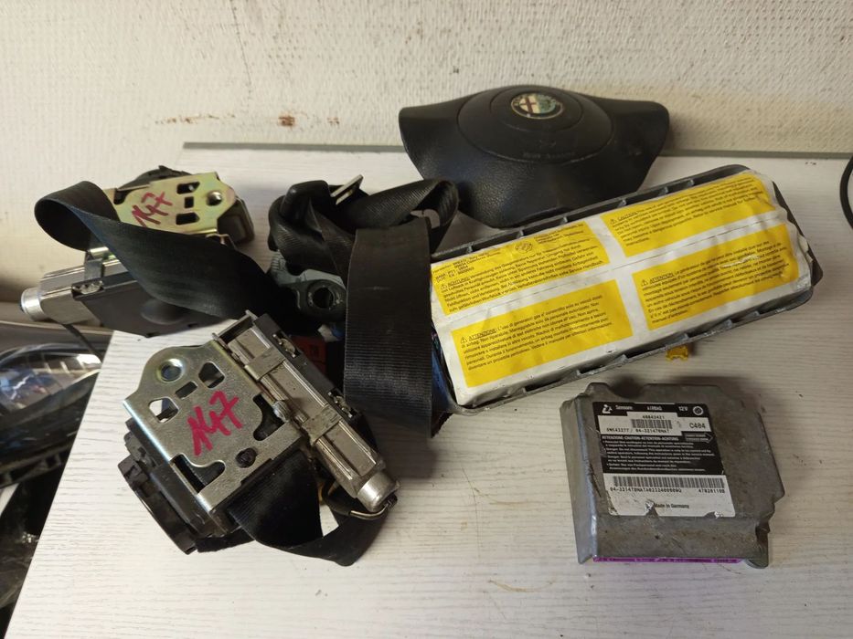 PASY BEZIECZEŃSTWA PRZÓD PODUSZKA KIEROWCY I PASAŻERA SENSOR AIRBAG ALFA ROMEO 147